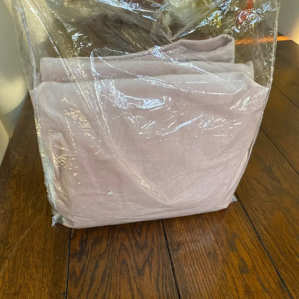 New Restoration Hardware 108 Length Dusty Rose Velvet Curtain Drape Panel